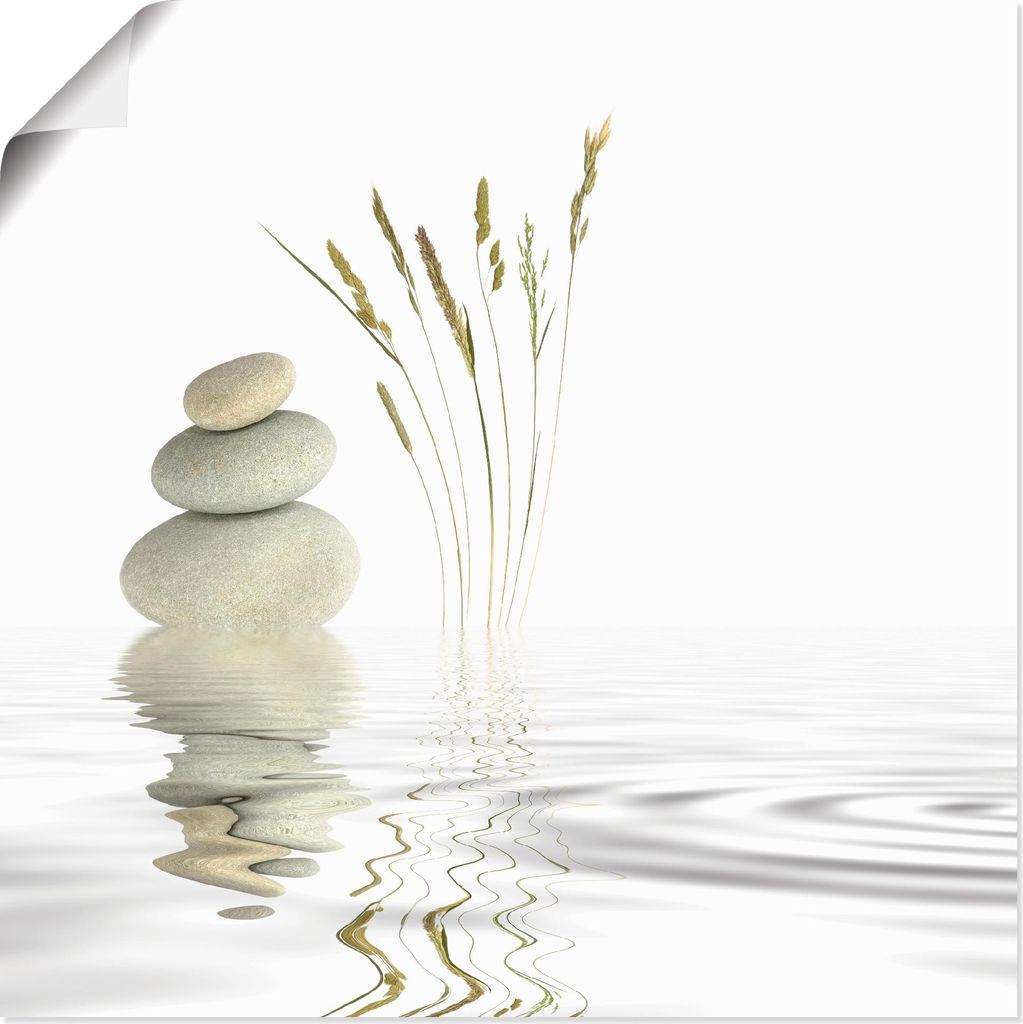 ARTland Poster Zen Friede Größe: 50x50 cm