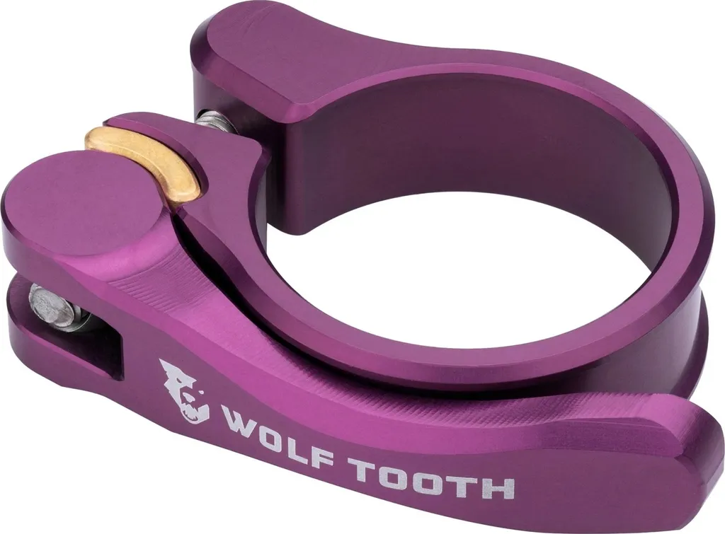 Collier de selle Wolf Tooth Quick Release 28.6mm pourpre en aluminium