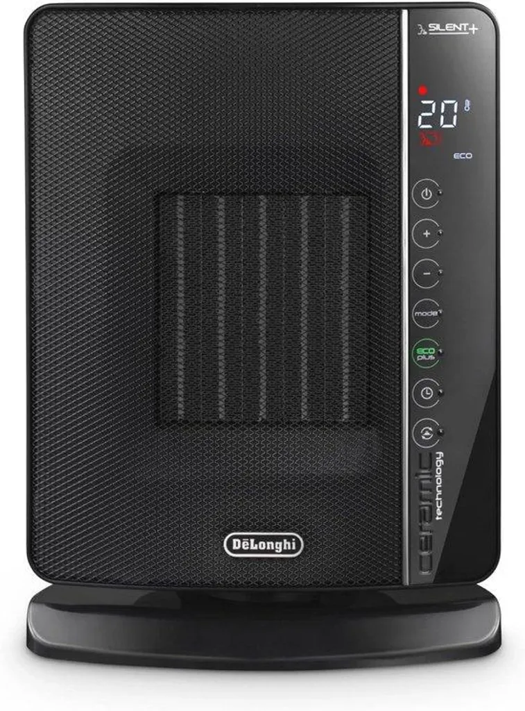 Radiateur Noir 2400W Oscillant Modèle Onyx Heat avec Thermostat Réglable