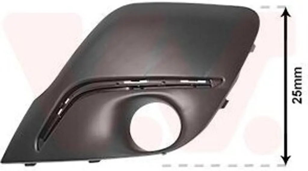 Grille de pare-chocs avant pour Peugeot 107 hayon teinte noir