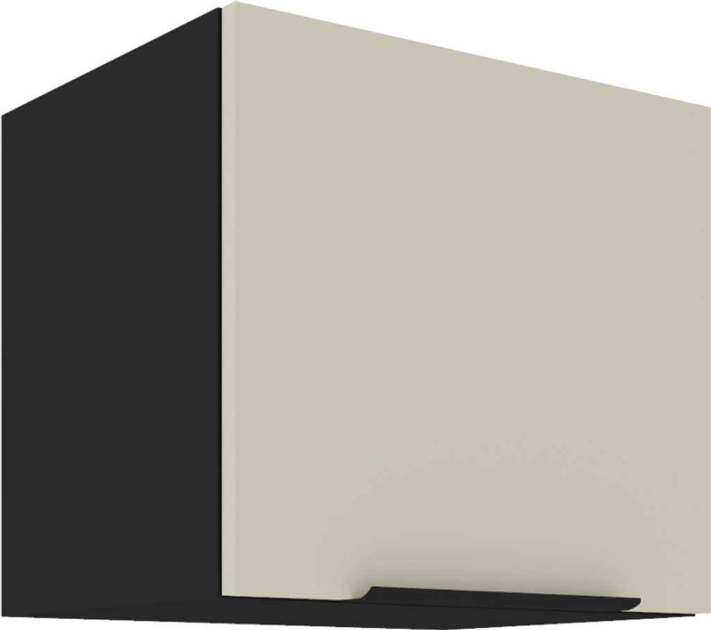 Kondela Oberer Küchenschrank Araka 40 GU-36 1F – Kaschmir / Schwarz