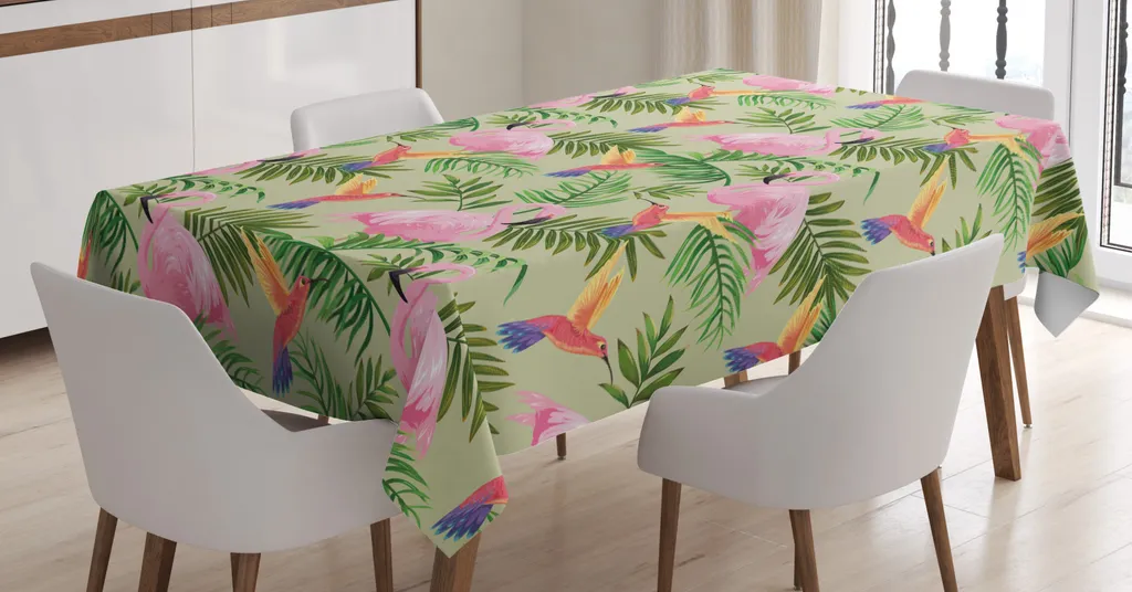 Tovaglia Rettangolare ABAKUHAUS 140x240 - Botanica Antimacchia Kaki