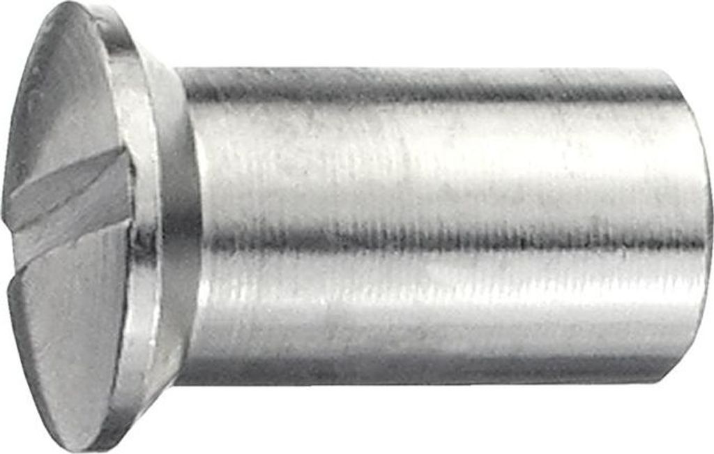 connex Hülsenmutter M5 x 15 mm Messing vernickelt - 6 Stück Produktbild 