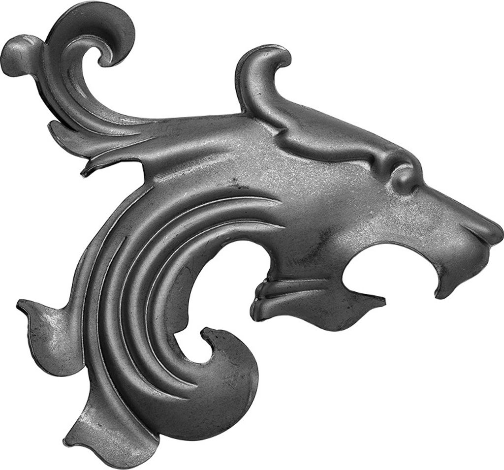 UHRIG Löwe aus Stahl Schmiedeeisen Ornament Eisen-Kunst