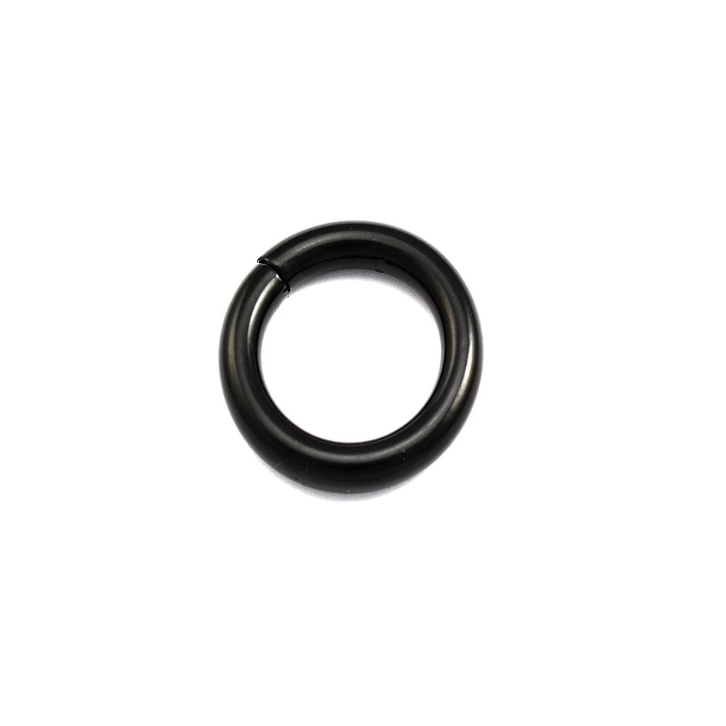 25 Rundringe 25 x 6mm Offen Schwarz Ring Öse Eisenring Stahlring Drahtring