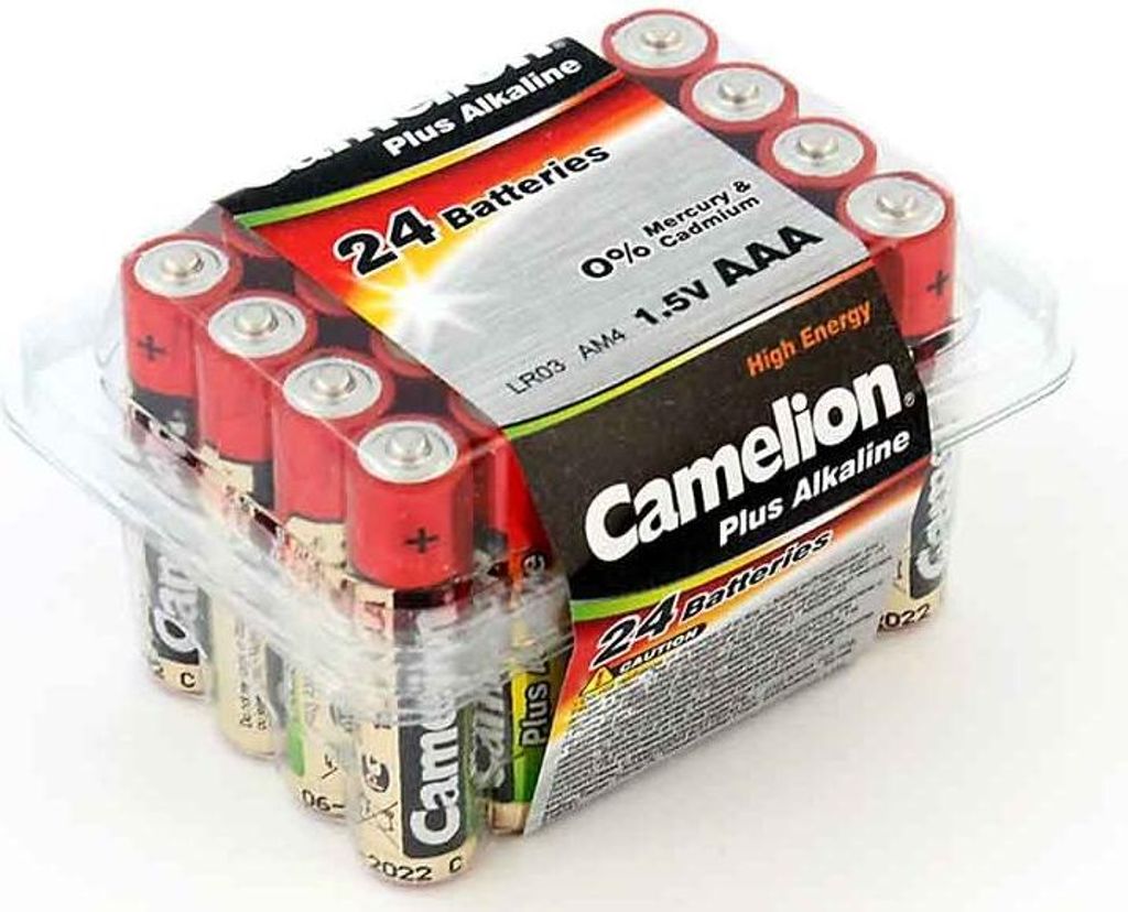 Batterie Camelion, Micro, AAA, LR03, Plus Alkaline, 1,5V (VE24)