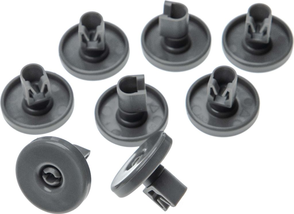 vhbw 8x Korbrolle für Unterkorb kompatibel mit AEG F55097, Produktbild 