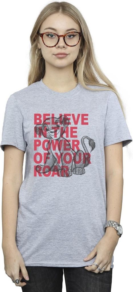 Disney - "The Lion King Power Of Roar" T-Shirt für Damen BI29397 (XL) (Grau)
