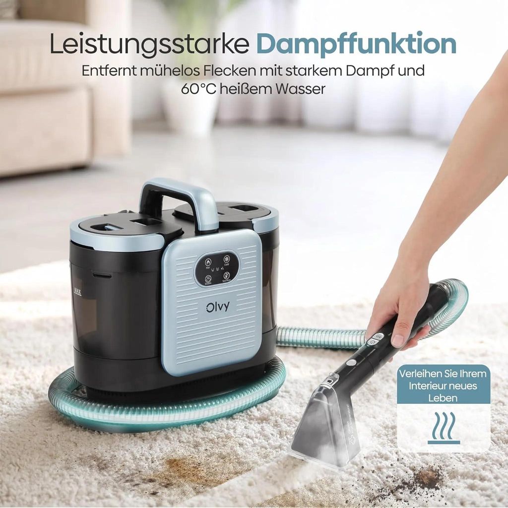 Olvy Waschsauger PRO Dampfreiniger Polstermöbel – Carpet