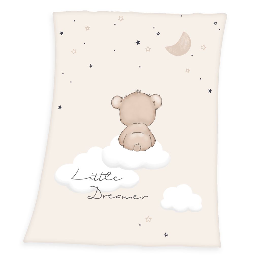 Little Dreamer Soft Peach Decke / Babydecke, 75x100 cm