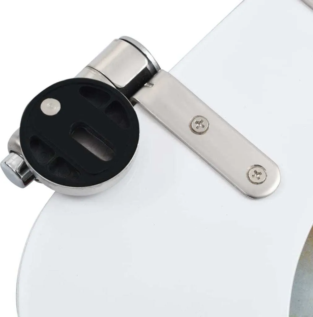vidaXL Sedile per WC con coperchio a chiusura morbida Design a ciottoli in MDF - 6
