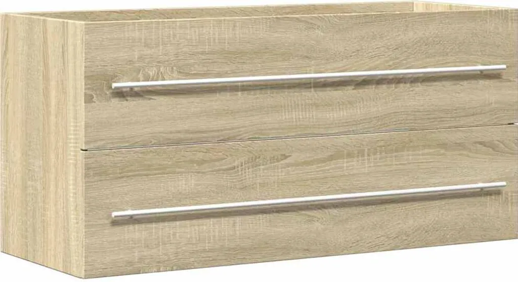 Mobile Sottolavabo Professionale 100x38,5x48 cm - Rovere Sonoma - 1
