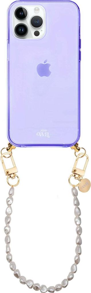 Pearlfection Cord Hülle Purple - Short Cord - Kompatibel mit iPhone 14 Pro