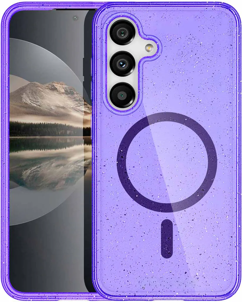 Cover Samsung S25 Plus Viola Glitter MagSafe imoshion Sparkle