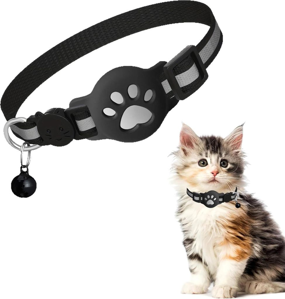 Katzenhalsbänder mit Schnellverschluss, reflektierendes Halsband für Katzen mit Sicherheitsschnalle, verstellbare Polyester-Kätzchenhalsbänder ...