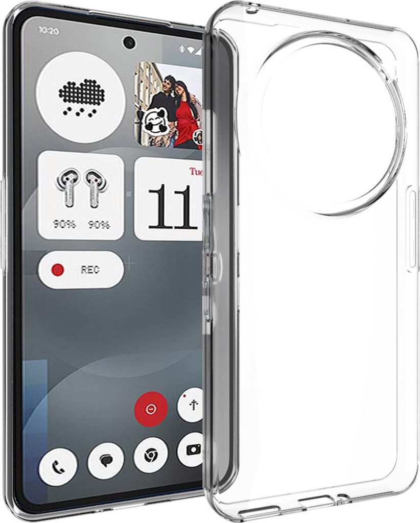 Nothing Phone 3a Pro Hülle - Silikon - Accezz Soft Case/Backcover - Transparent