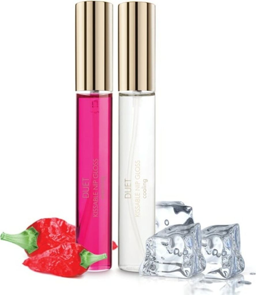 Bijoux Indiscrets - Nip Gloss Duet - Set aus kühlendem und wärmendem Gel, für Lippen und Brustwarzen, 2x13ml