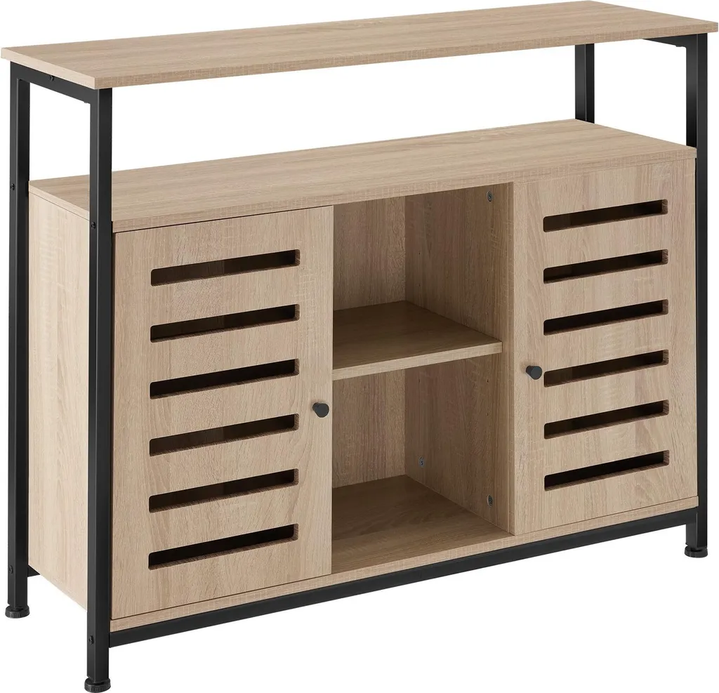 Meuble de Rangement Cuisine et Salon - Buffet Warrington 100x82 cm