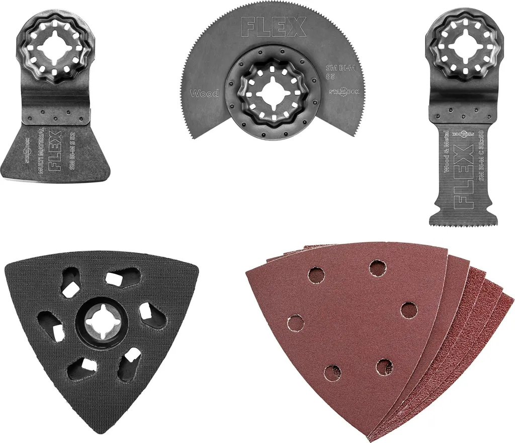 Jeu de lames Flex Starlock SM RE-SET VE9 pour rénovation multi-matériaux