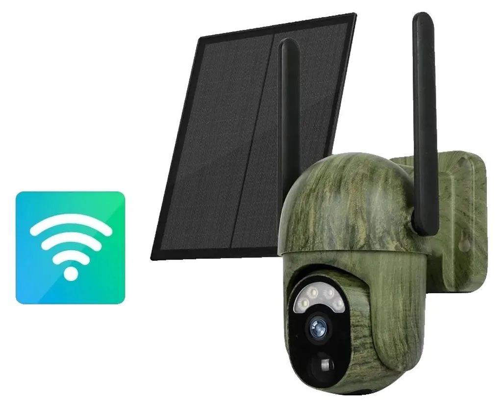 Finis les câbles : caméra solaire Wi-Fi 2K pour sécurité extérieure
