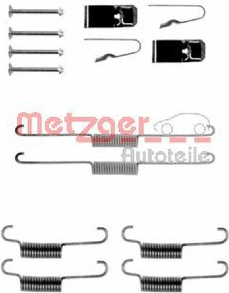 METZGER Zubehörsatz Bremsbacken Zubehörsatz Bremsbacken 105-0723 Hinten für SUZUKI SJ 413 (OS)