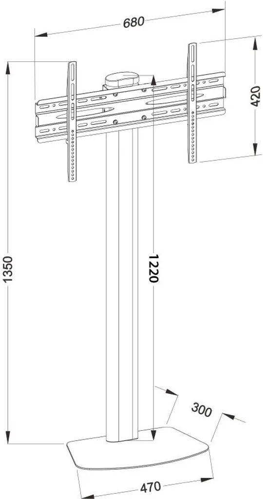Support TV de Table Idéal pour Meuble étroit et Écrans de 32 à 55"