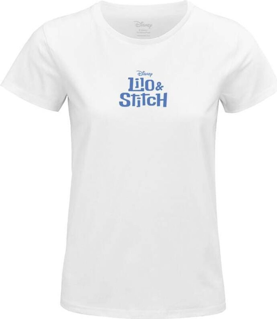Lilo & Stitch T-Shirt Damen Aloha weiß M