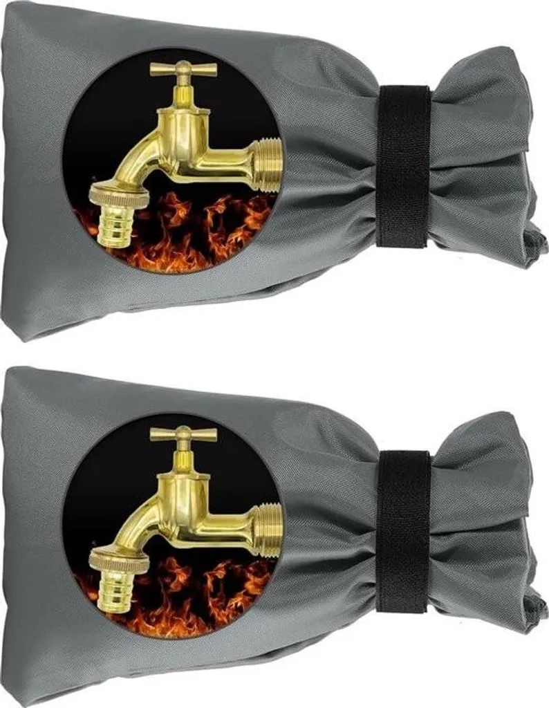 Housse de protection robinet de jardin antigel lot de 2 isolants thermiques