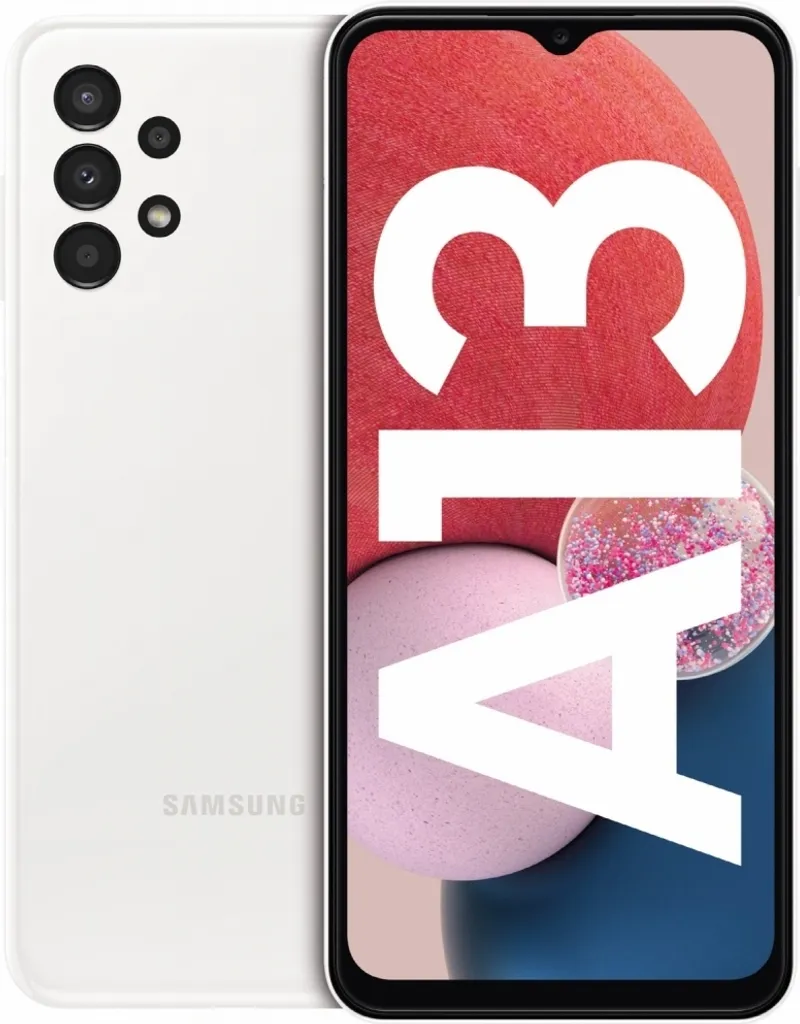 Samsung Galaxy A13 Smartphone 4G Dual SIM 32 Go Blanc Écran 6,6 Pouces