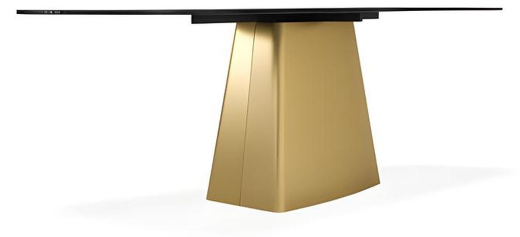 Tisch Luxus Esszimmer Metall Esszimmertisch Moderner Möbel Gold Edelstahl