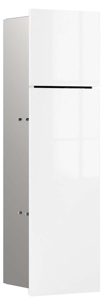 emco asis pure WC-Modul, Unterputzmontage, Türanschlag links, 2-teilige Glasfront, 600x170mm, 975527402