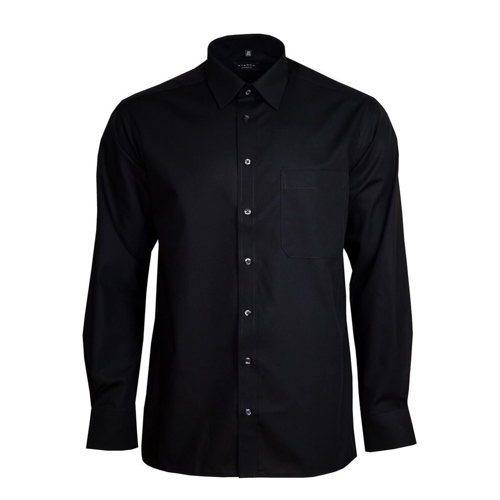 Eterna Herrenhemd 1100/39/E198 Comfort Fit Schwarz Gr. XXXL/471100/39/E198