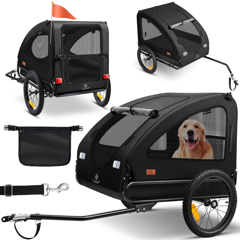 KESSER® Remorque pour chiens Boxer 2-en-1 : remorque pour Image du produit 