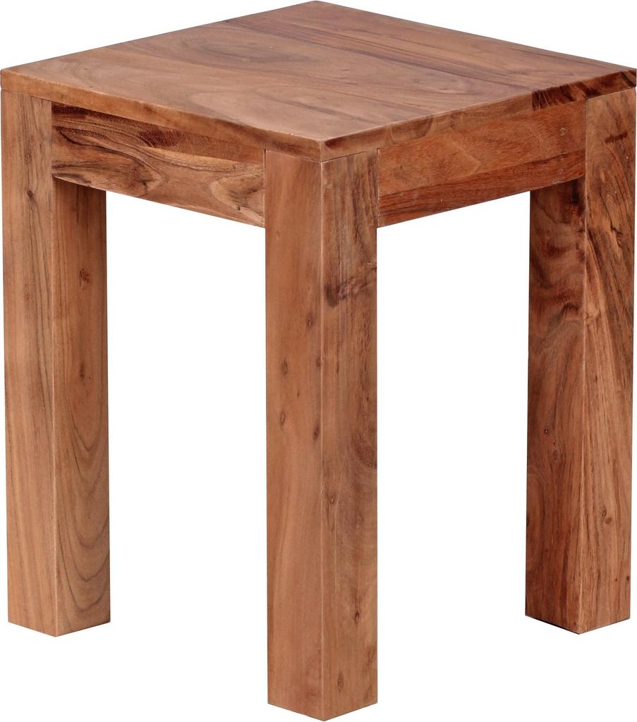 Wohnling Massivholz Beistelltisch 35 x 35 x 45 Akazie Produktbild 