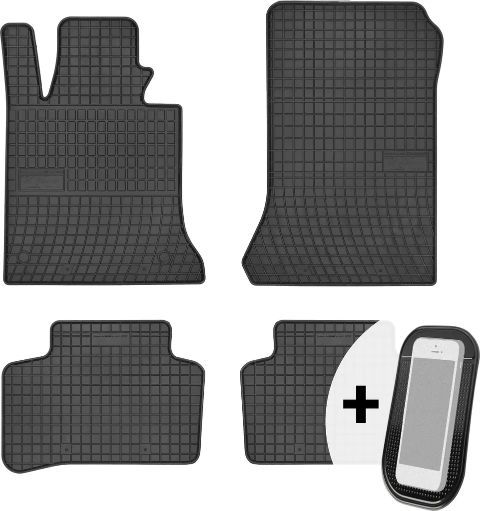 Gledring Tappetini In Gomma Per Mercedes GLK X204 (2008-...) | Set 4 Pezzi Su Misura Con Clip Di Montaggio - 3