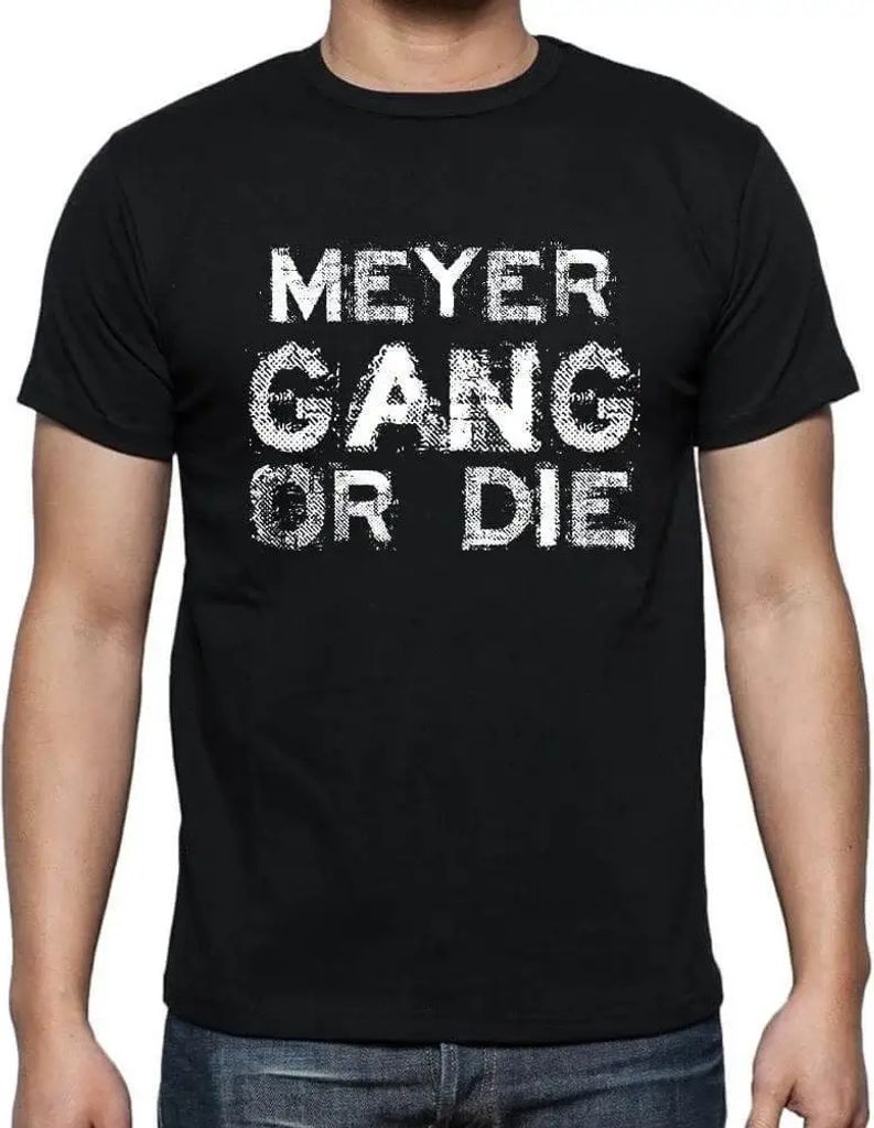Herren Grafik T-Shirt Meyer-Familienbande – Meyer Family Gang – Öko-Verantwortlich Vintage Jahrgang Kurzarm Lustige Druck Geburtstag Geschenk ...