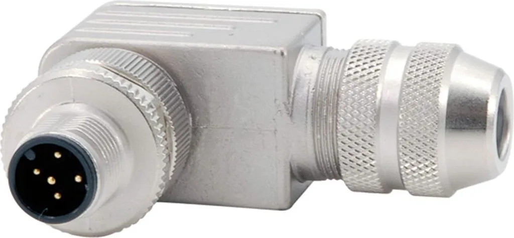 Réparer vos câbles avec ce connecteur M12 coudé 5 pôles à visser 6,0-8,0mm