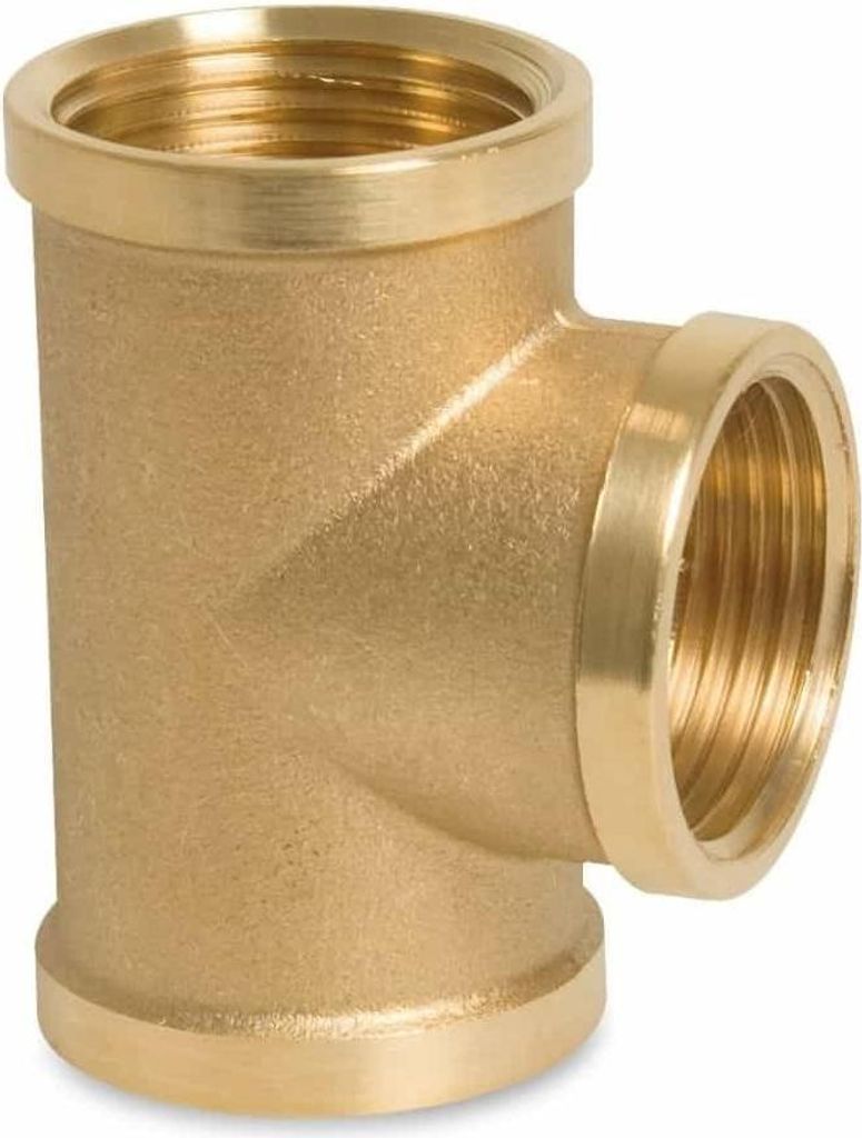 Messingfitting Gewindefitting T-Stück 3/8 Zoll Innengewinde