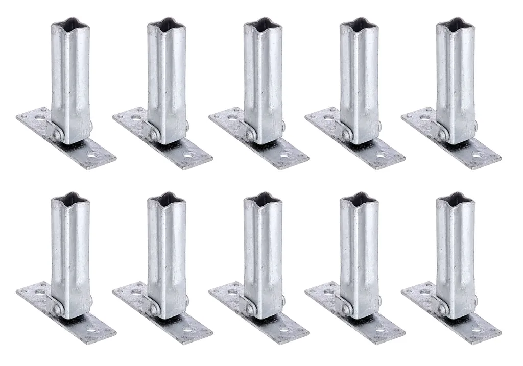 Alberts 855802 Support Main Courante Réglable 45-90° Galvanisé - 10 Pcs