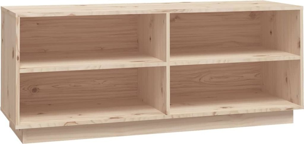 vidaXL Schuhregal 110x34x45 cm Massivholz Kiefer Produktbild 