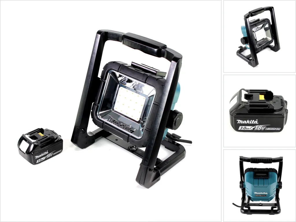 Lampe de chantier LED Makita DML805 Hybride 230V et Batterie 18V