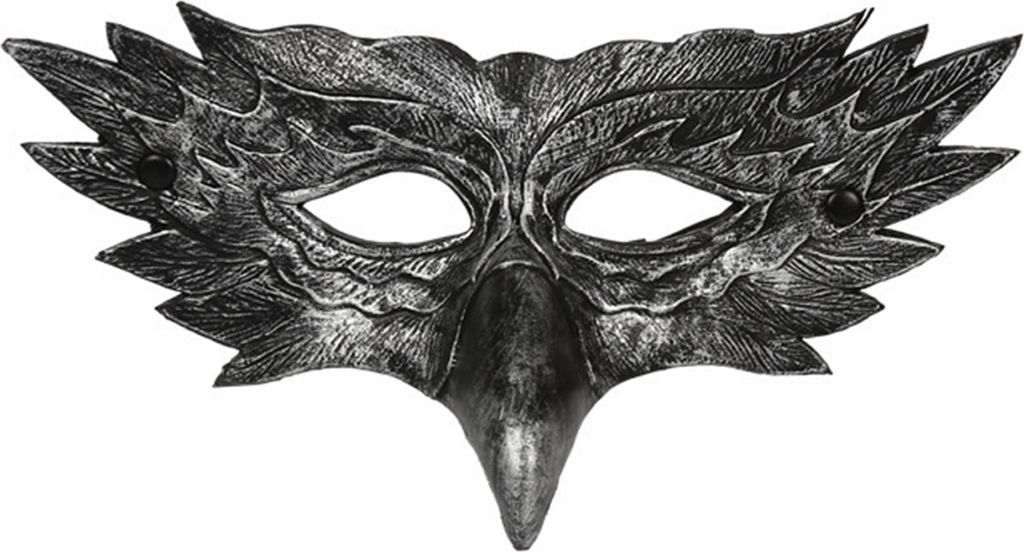 Halbmaske aus Kunstleder für Herren und Damen, Adler-inspirierte Maske, universelle, atmungsaktive Maske für Halloween, Maskerade, Cosplay-Party,...