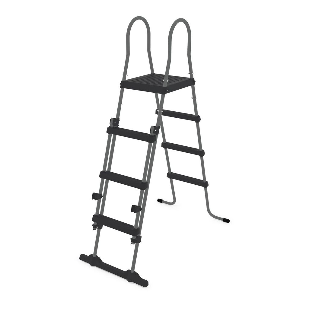 VirtuFit Poolleiter 122 cm Aluminium Universell Produktbild 