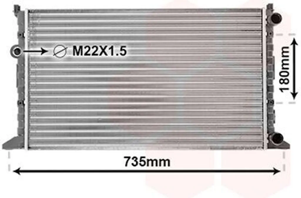 Radiateur moteur pour Golf IV pour réparer fuite liquide et chauffe