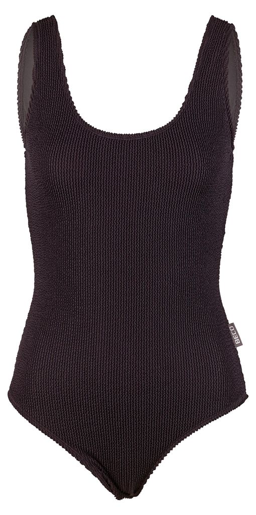 BECO the world of aquasports Badeanzug Crinkle Classic im Ripp-Look, und mit 90s-Vibes schwarz 38
