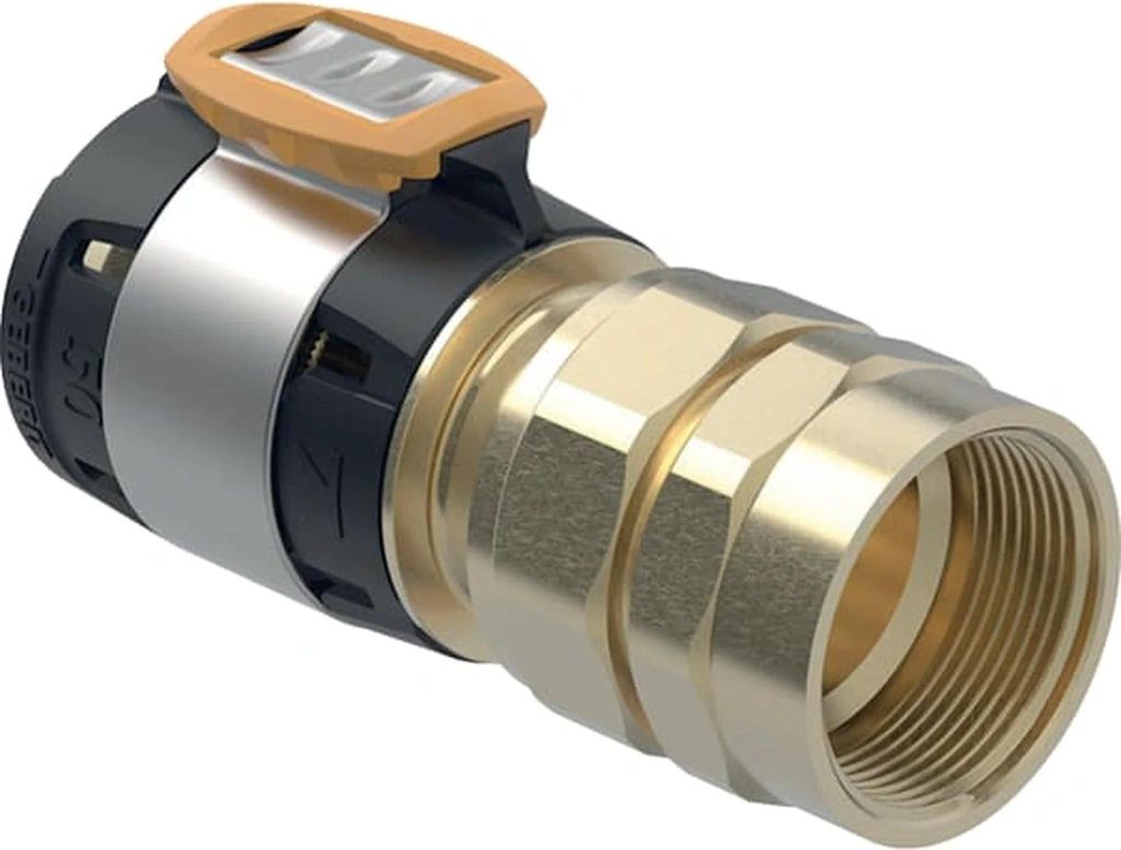 Geberit GE FlowFit Übergangsverschraubung, SiBr, mit IG, d63mm, Rp2, 1 Stk.