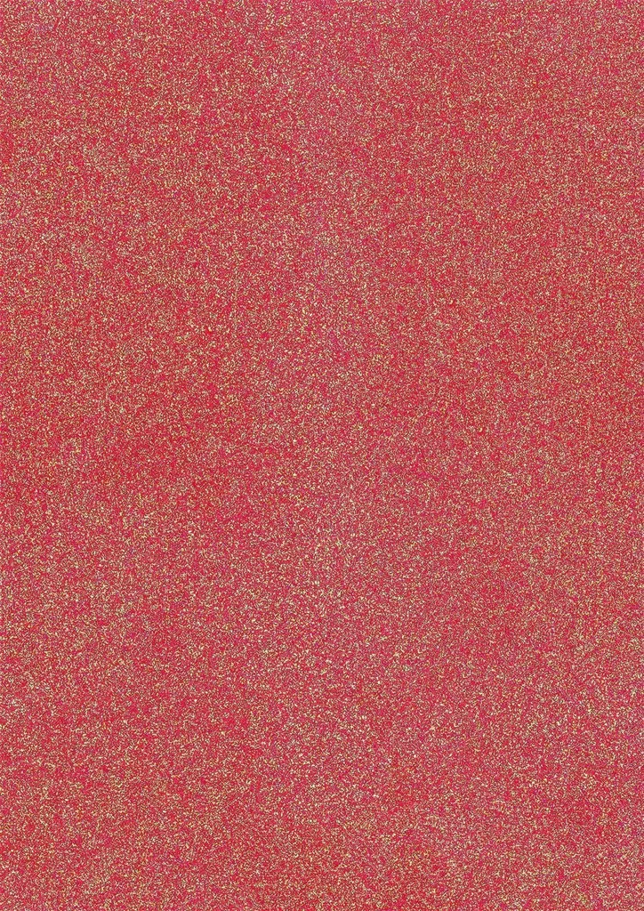 Feuille carton pailleté A4 rouge fluo HEYDA pour scrapbooking et DIY