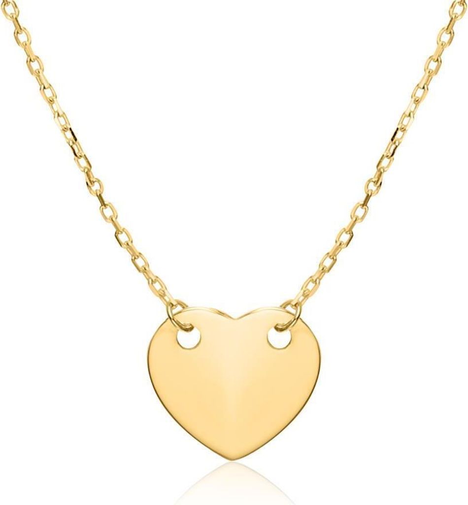 Damenkette Herz von Unique aus 375er Gold