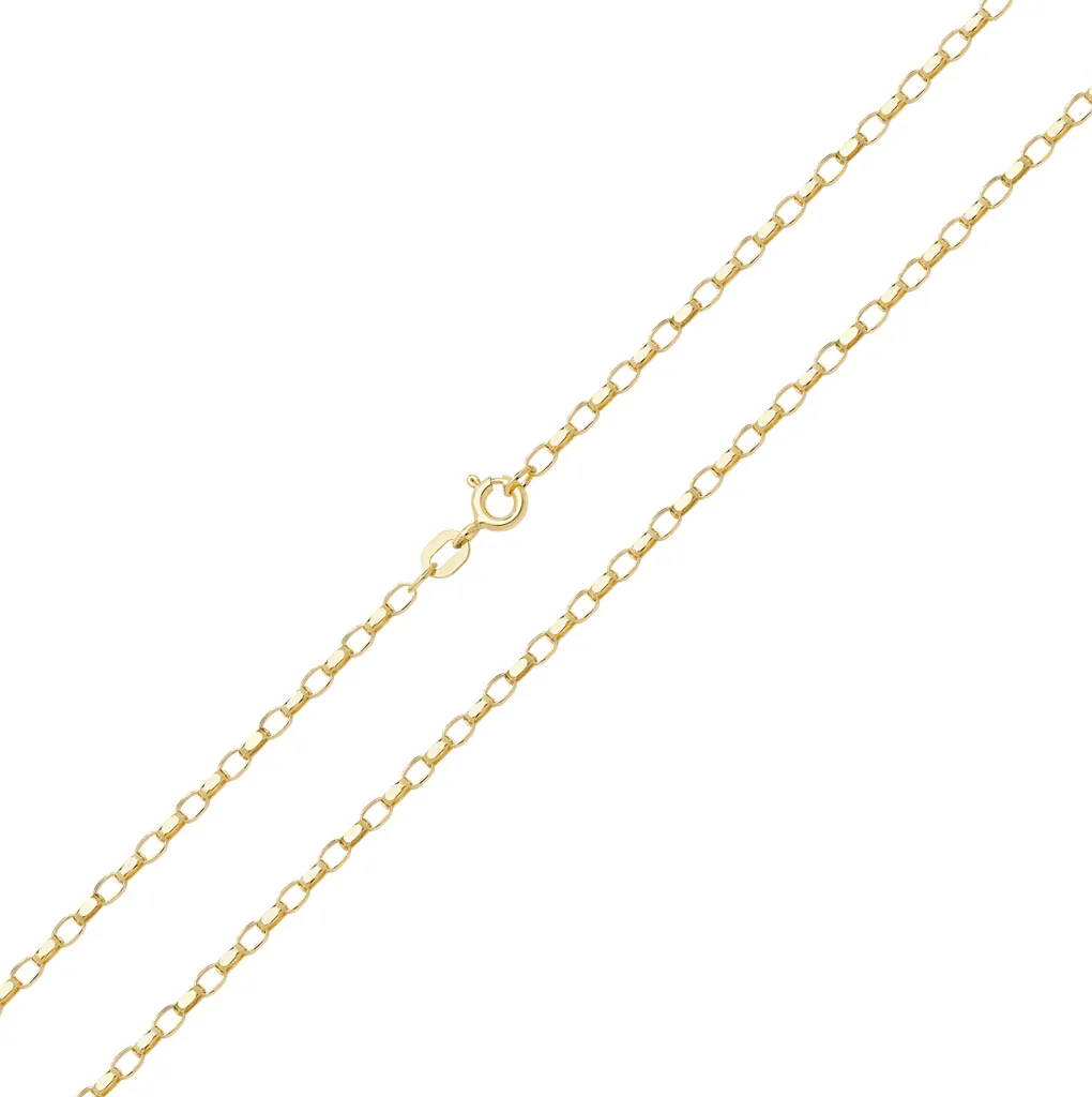 Collier Chaine Entrelacée en Or 9 Carats pour Femme - Bijou Maille 3mm