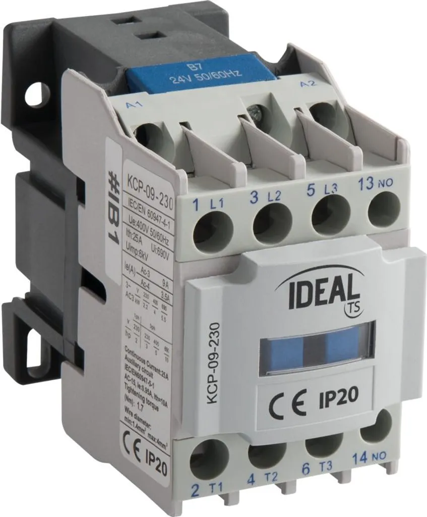 Contacteur KCP 9A 230V 3NO+1NO : évitez les pannes de moteur et circuits